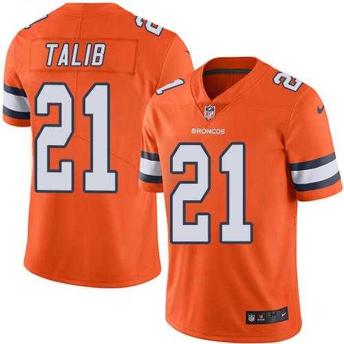 Nike Men & Women & Youth Broncos 21 Aqib Talib Orange Color Rush Limited Jersey,We sell and wholesale Nike Men & Women & Youth Broncos 21 Aqib Talib Orange Color Rush Limited Jersey on line form chian!